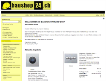 Tablet Screenshot of baushop24.ch